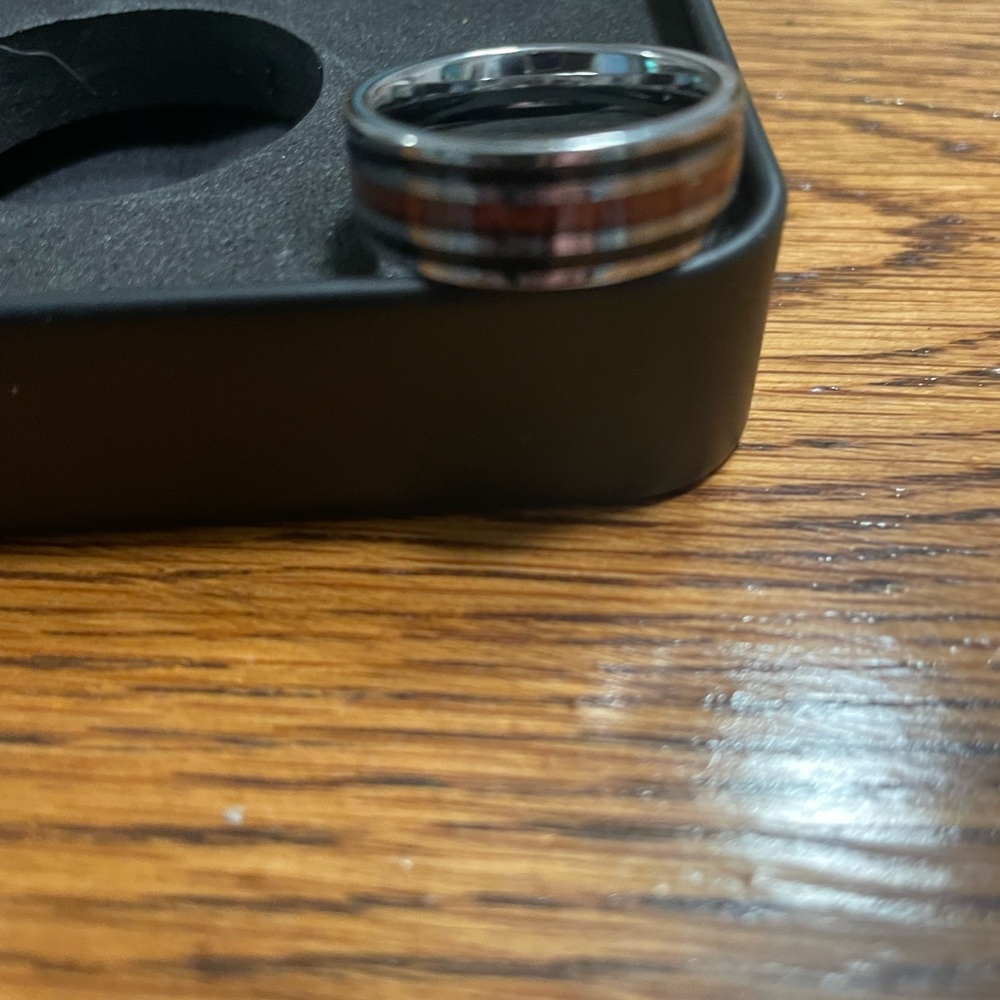 Men's Tungsten and wood ring